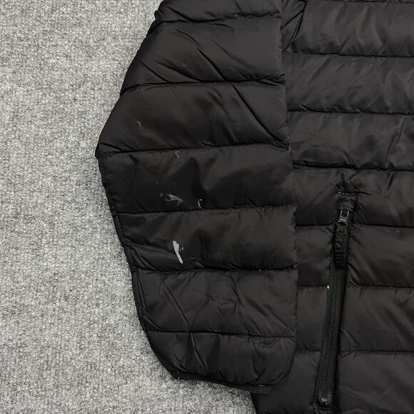 Eddie Bauer Jacket Kids Large Black Hooded Puffer Down Winter Coat Warm - Picture 4 of 12